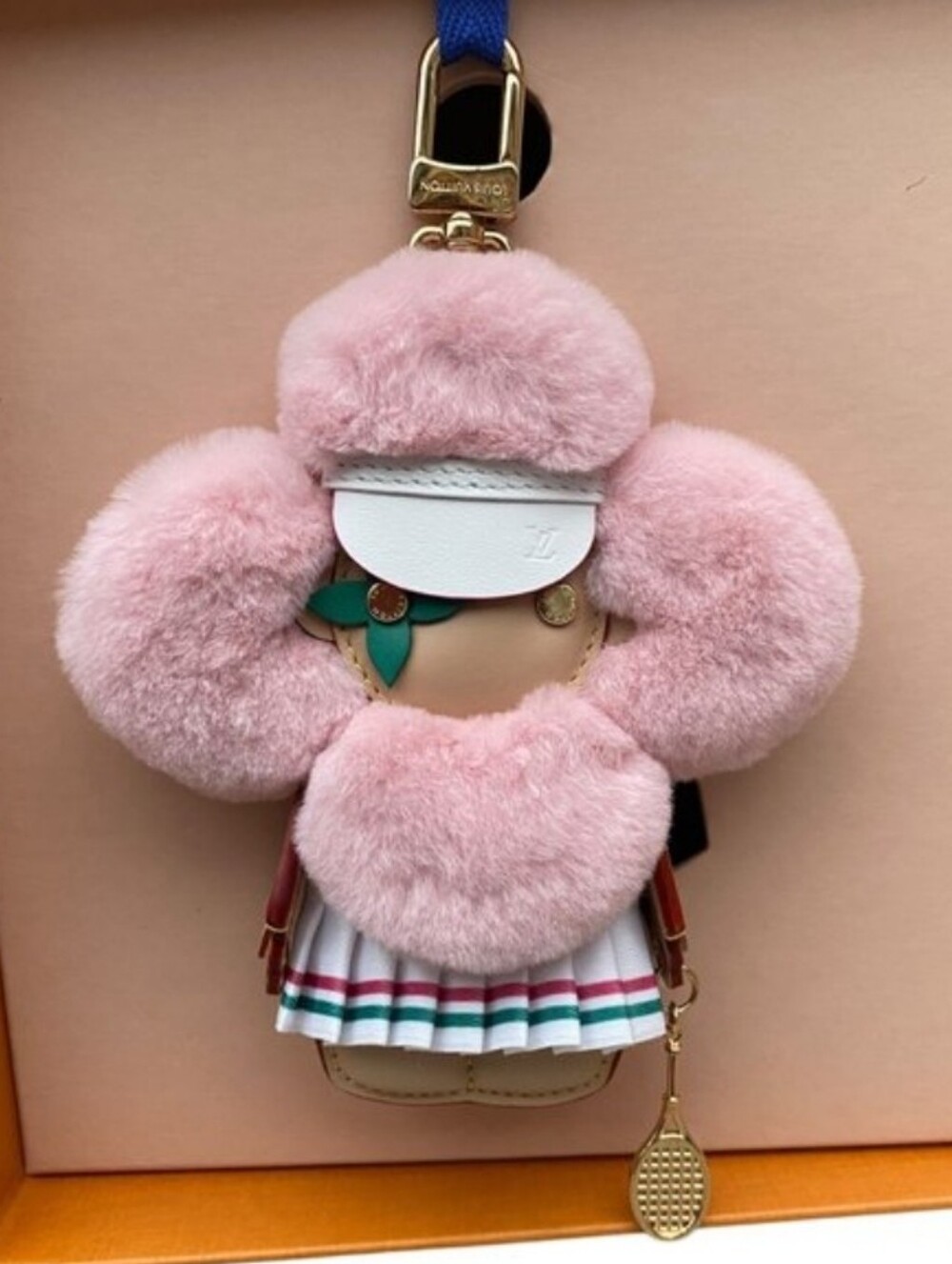 Louis Vuitton Vivienne Fashionista Tennis Bag Charm M02995 • Pink Collector 🎾🩷